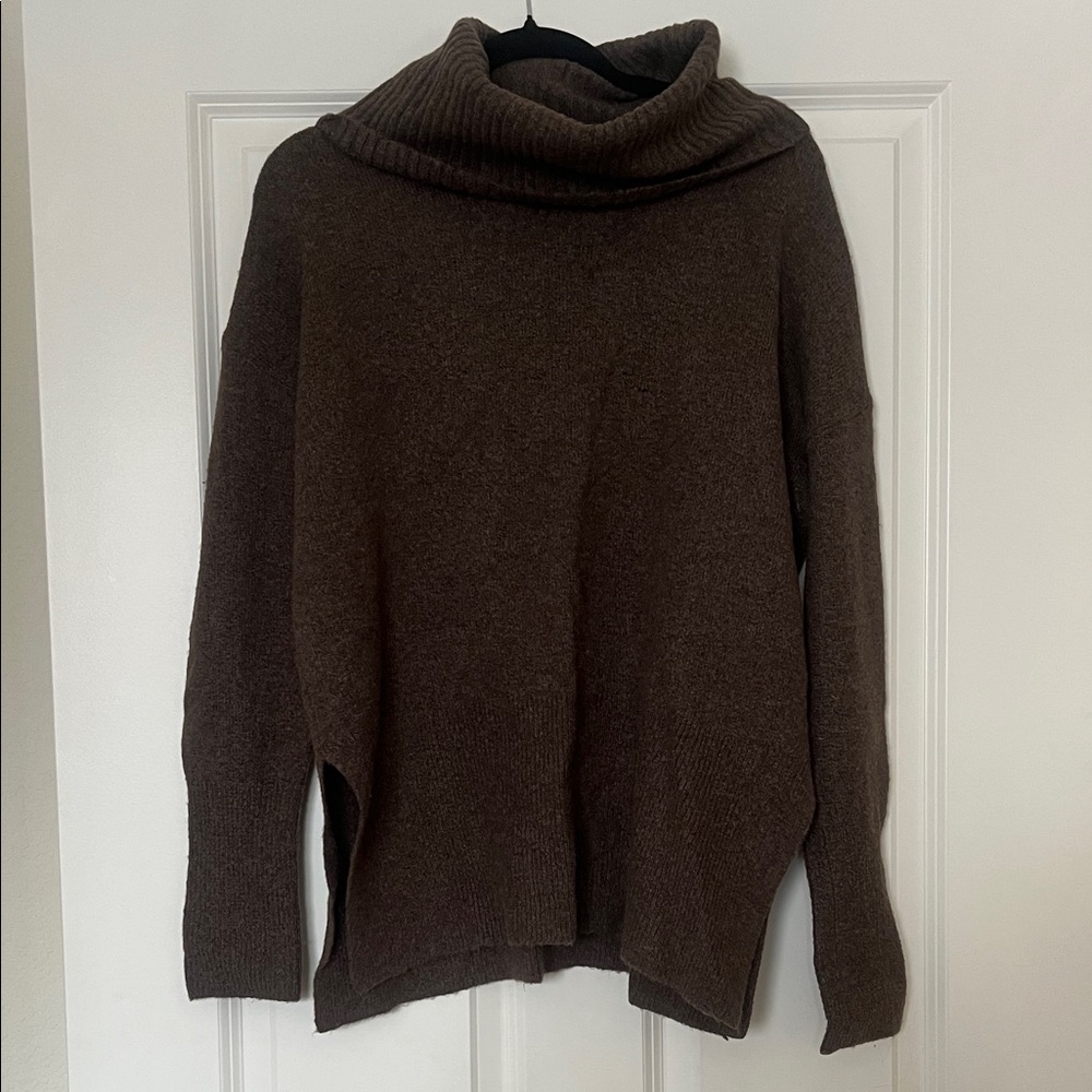 Cozy Brown Turtleneck Sweater